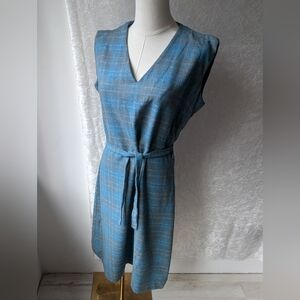 VTG Munrospun Wool Dress 14 Virgin Wool Made In Scotland